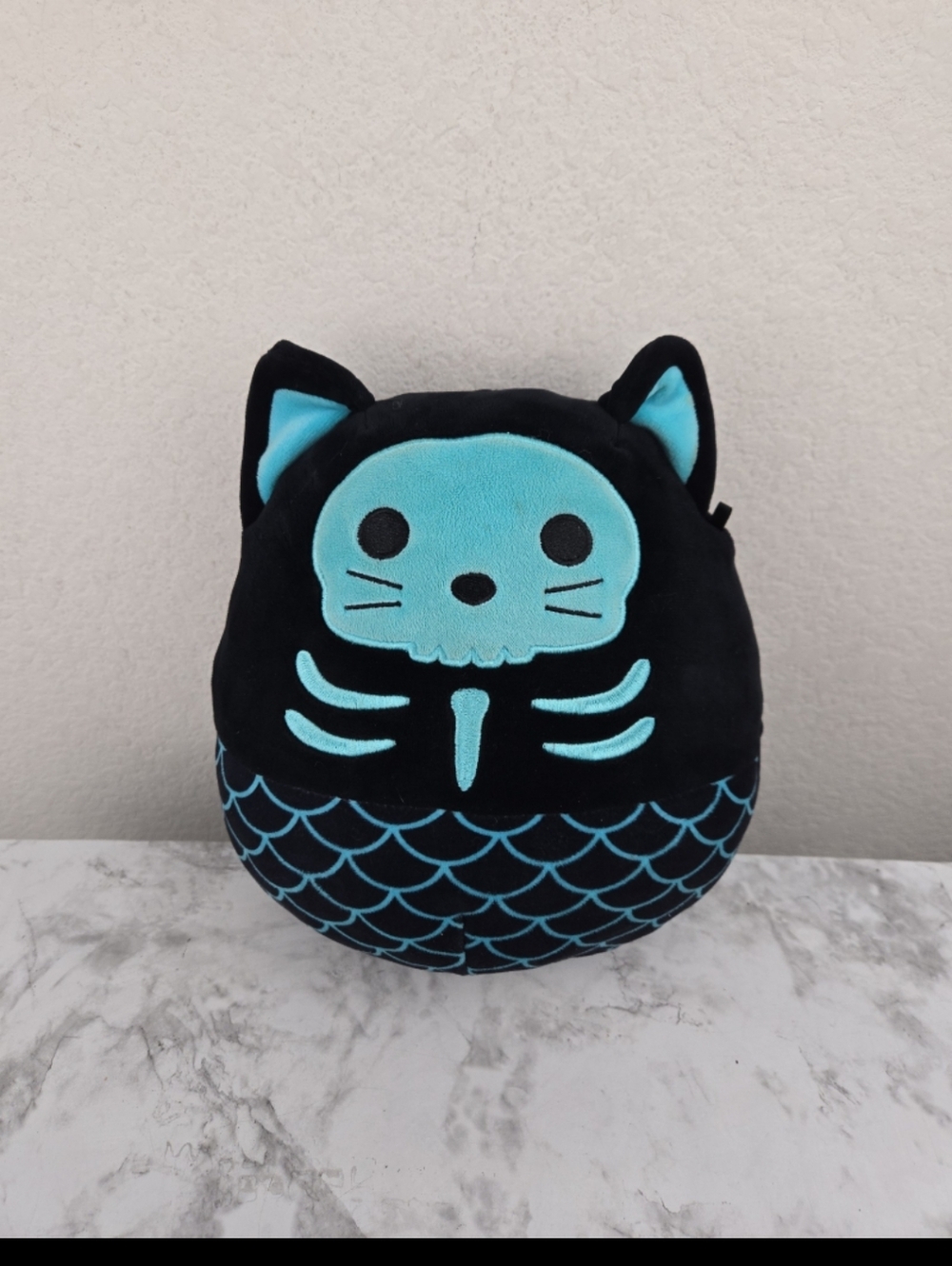 Squishmallows Sheikla the Skeleton Cat Mermaid